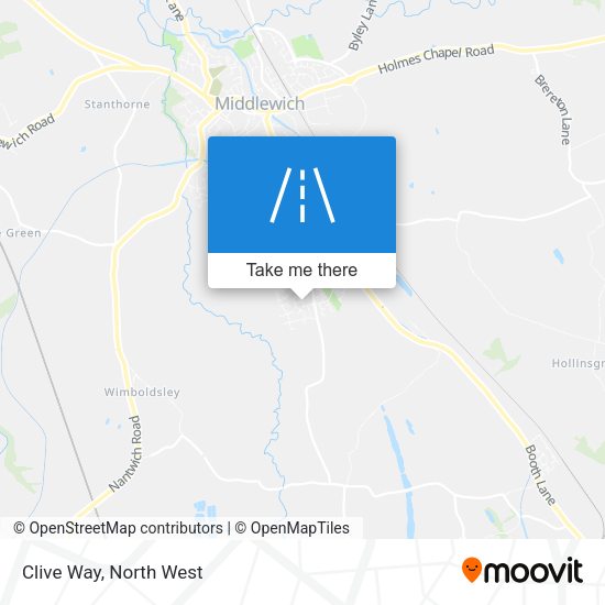 Clive Way map