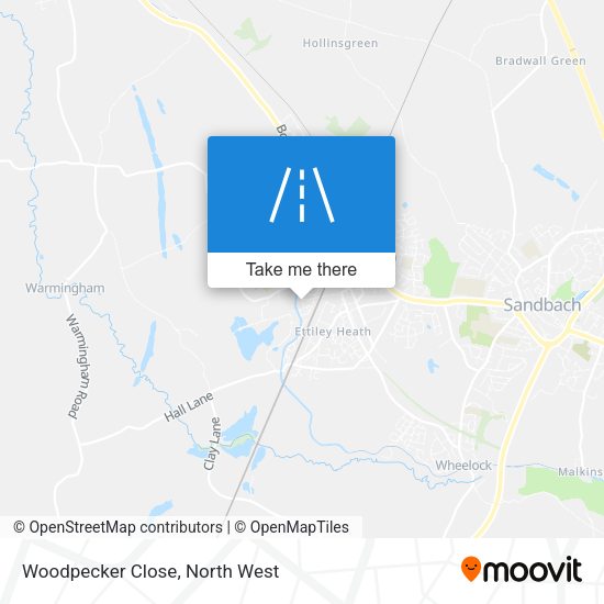 Woodpecker Close map