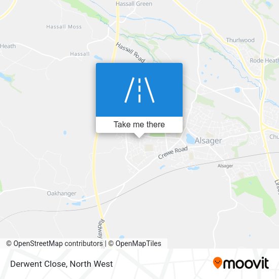 Derwent Close map