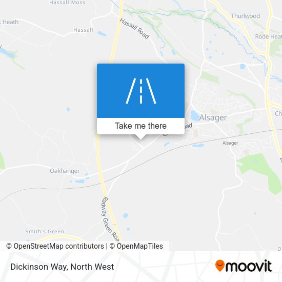Dickinson Way map