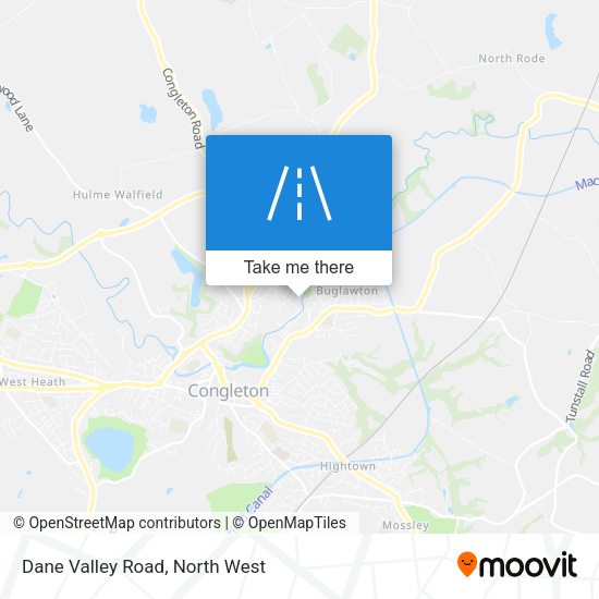 Dane Valley Road map