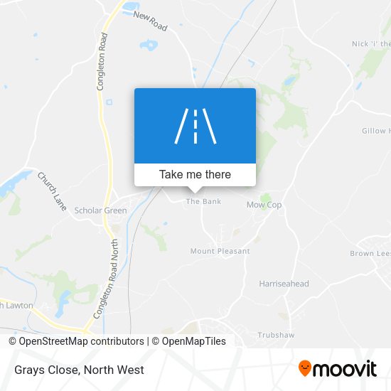 Grays Close map