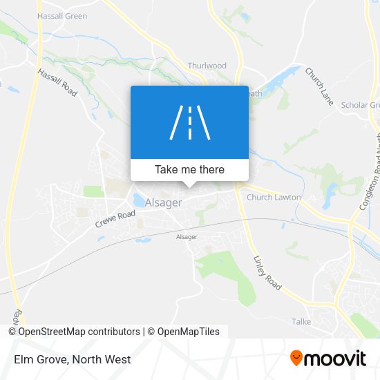 Elm Grove map