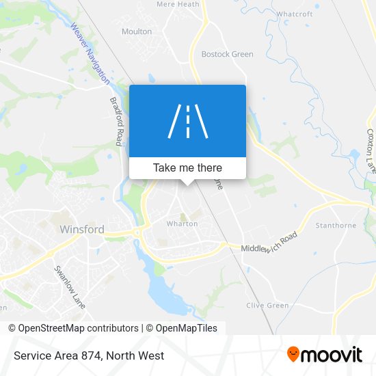 Service Area 874 map