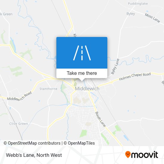 Webb's Lane map