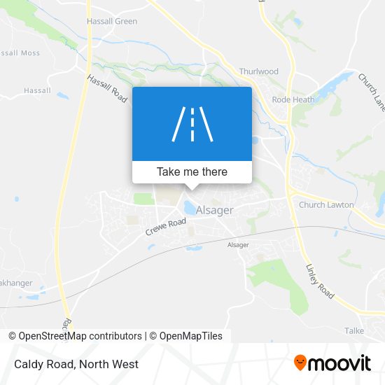 Caldy Road map