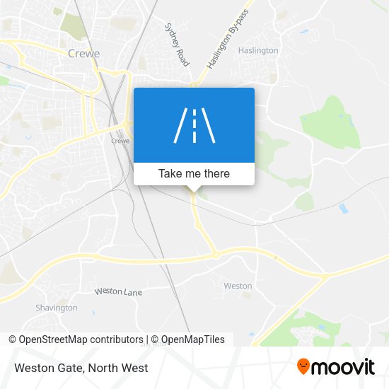 Weston Gate map