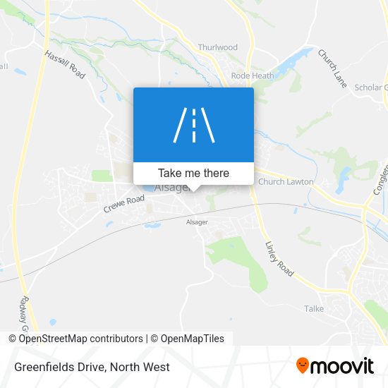 Greenfields Drive map
