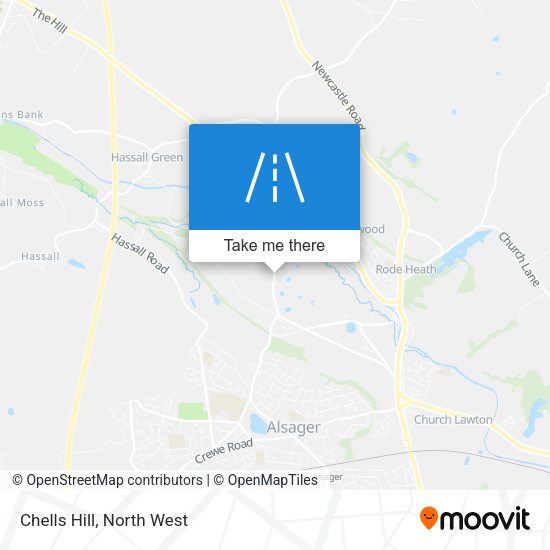 Chells Hill map