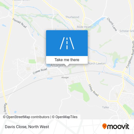 Davis Close map