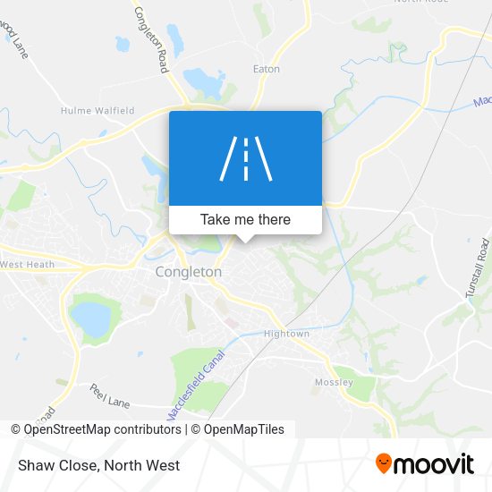 Shaw Close map
