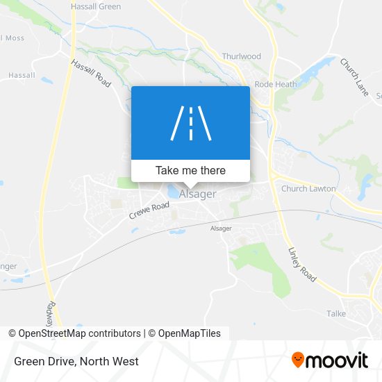 Green Drive map