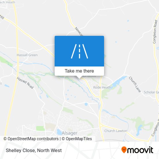 Shelley Close map