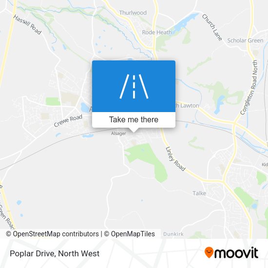 Poplar Drive map