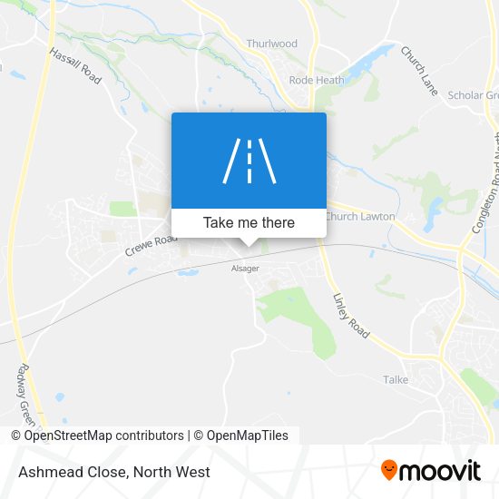 Ashmead Close map