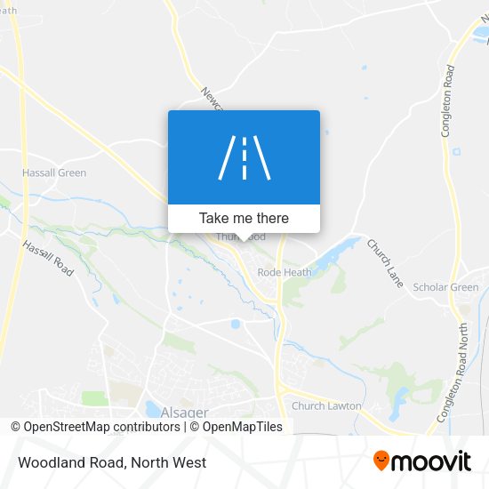Woodland Road map