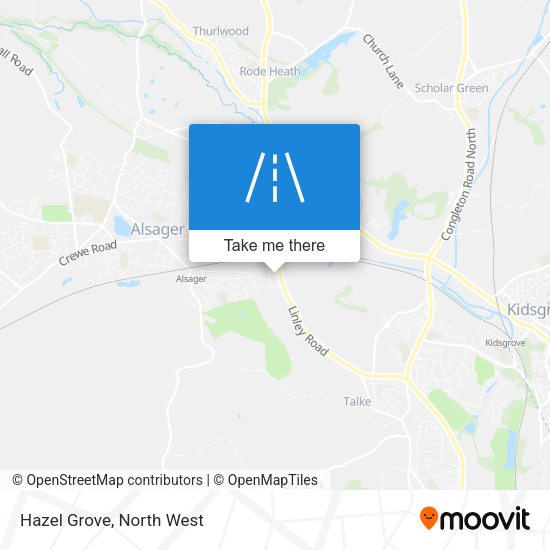 Hazel Grove map