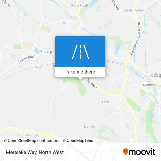 Merelake Way map