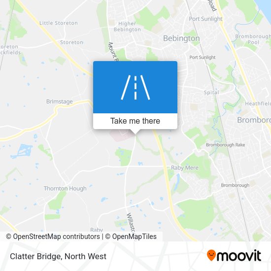 Clatter Bridge map