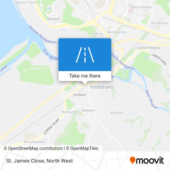 St. James Close map