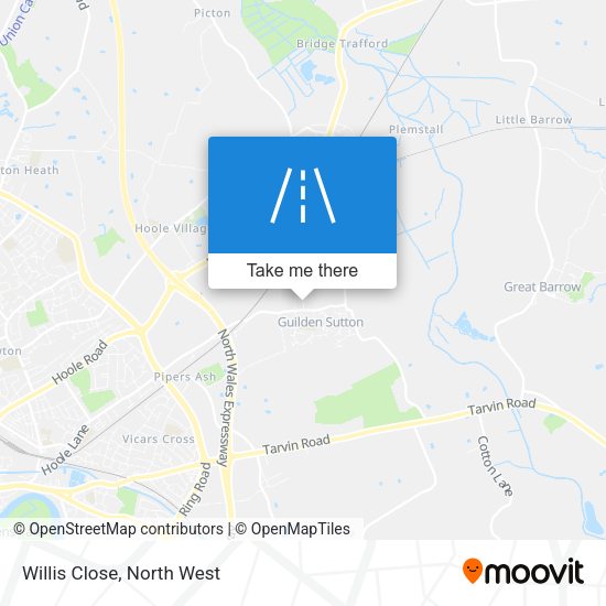 Willis Close map