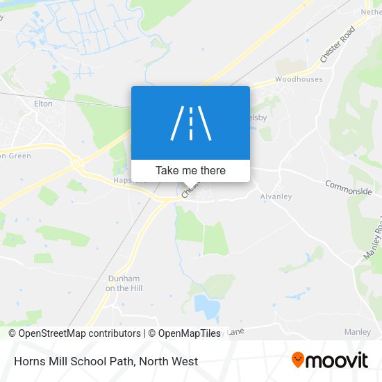 Horns Mill School Path map