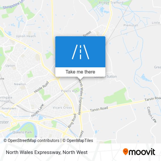 North Wales Expressway map