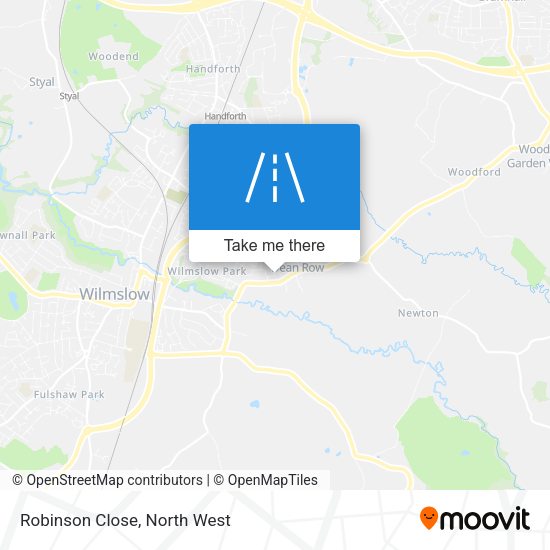 Robinson Close map
