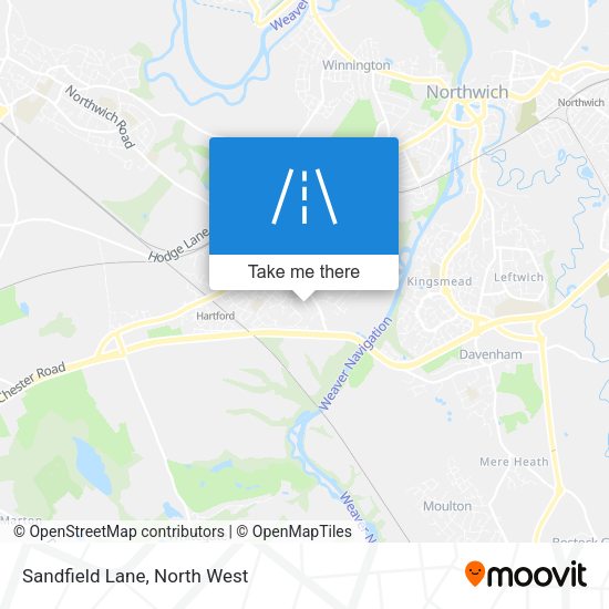 Sandfield Lane map