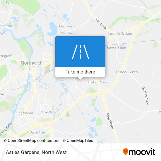 Astles Gardens map