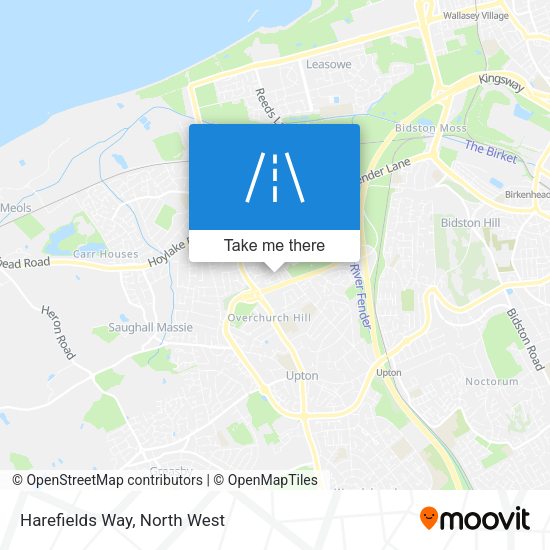 Harefields Way map