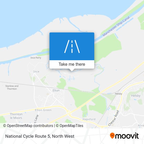 National Cycle Route 5 map