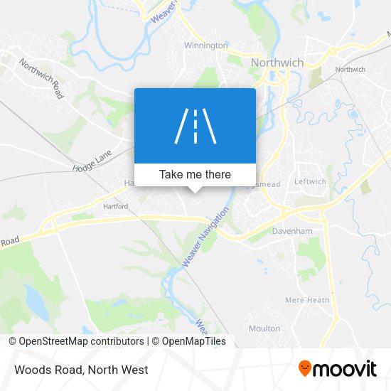 Woods Road map