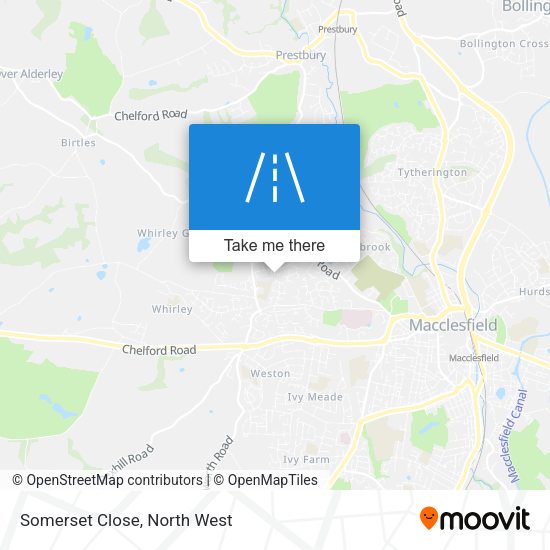 Somerset Close map