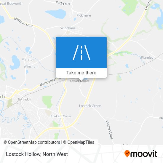 Lostock Hollow map