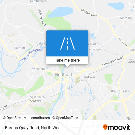 Barons Quay Road map