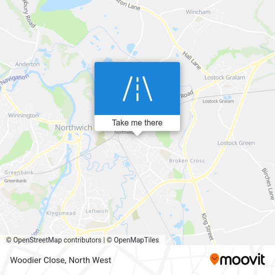 Woodier Close map