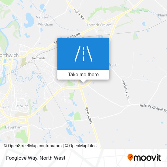 Foxglove Way map