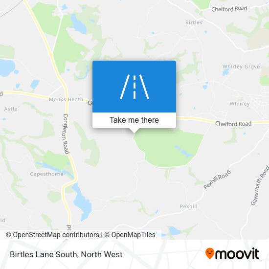 Birtles Lane South map