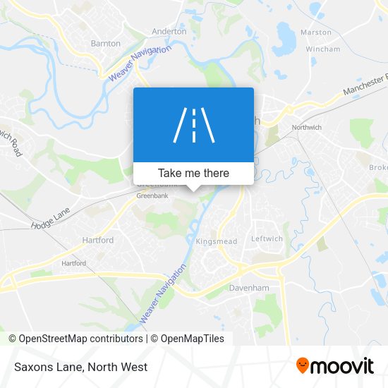Saxons Lane map