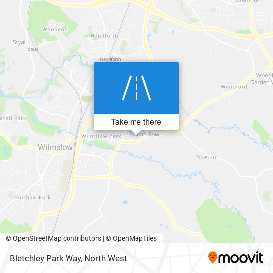 Bletchley Park Way map