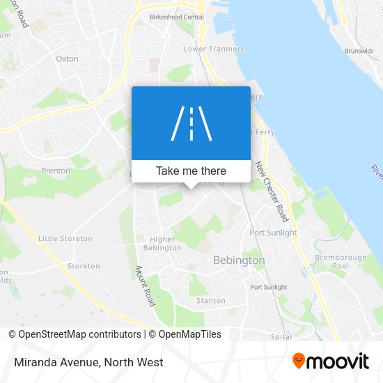 Miranda Avenue map