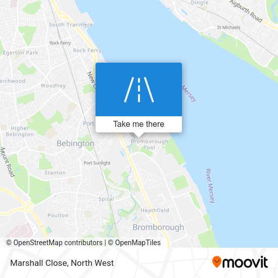 Marshall Close map