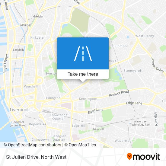 St Julien Drive map