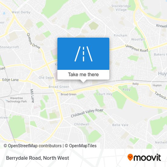 Berrydale Road map