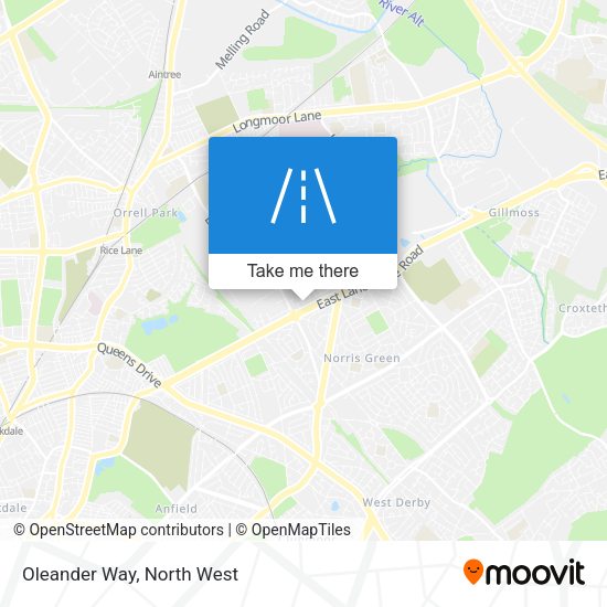 Oleander Way map
