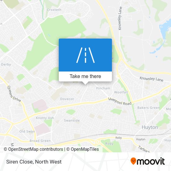 Siren Close map