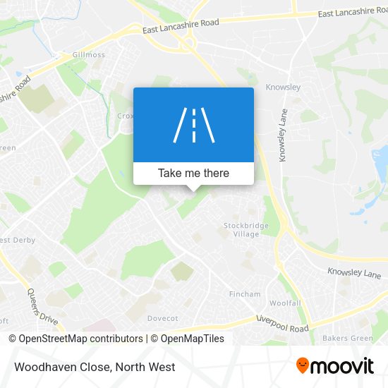 Woodhaven Close map