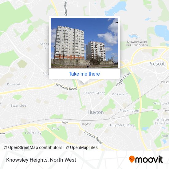 Knowsley Heights map