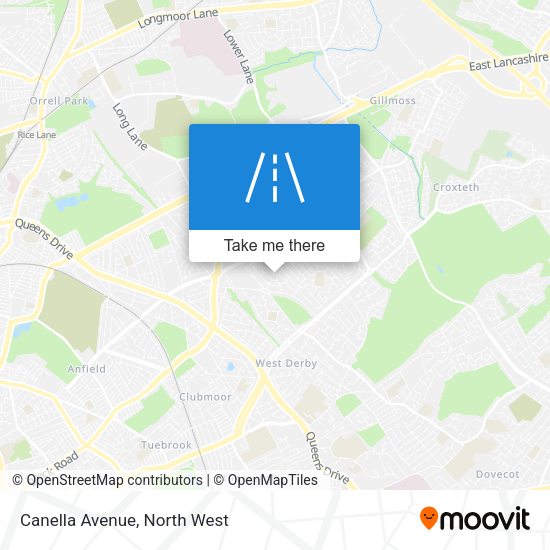 Canella Avenue map